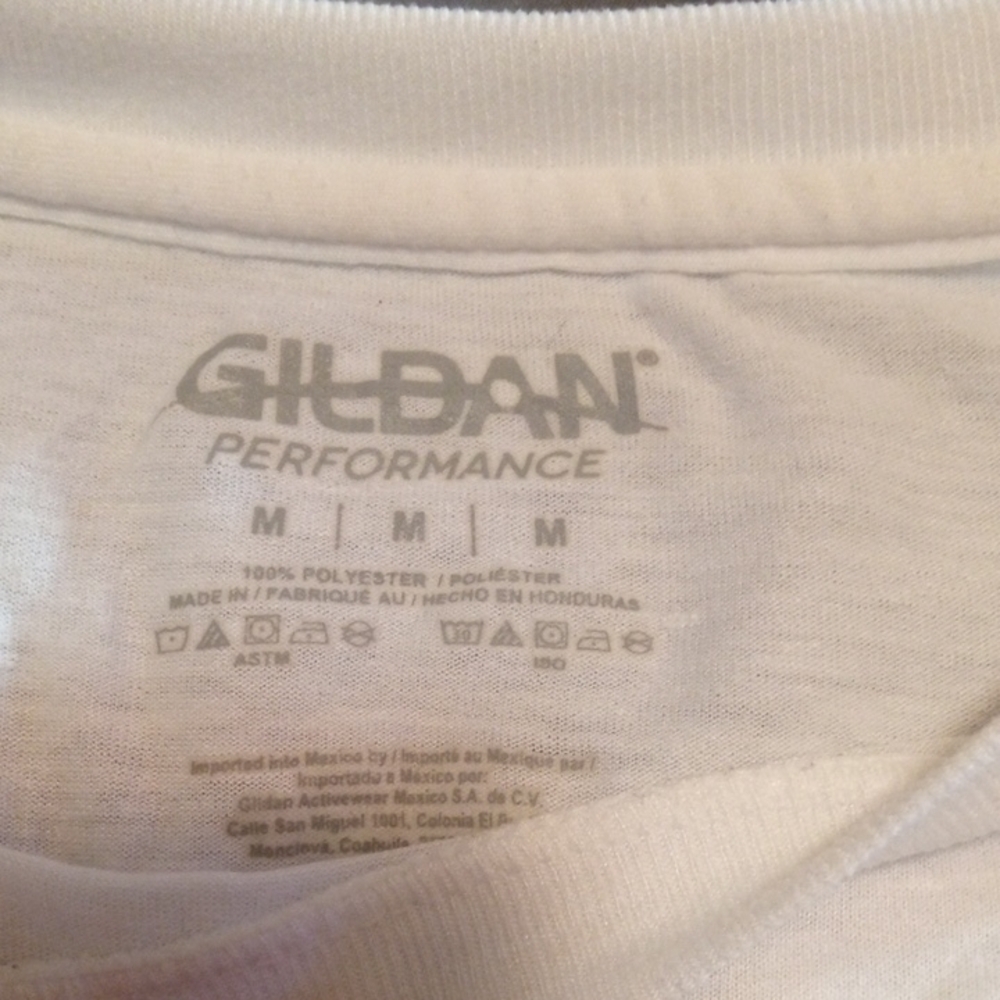 NWOT Medium Ms. Moneypenny Gildan White T-shirt - Picture 2 of 5